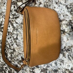 Poppy & Peonies Tan Crossbody Bag SOLD